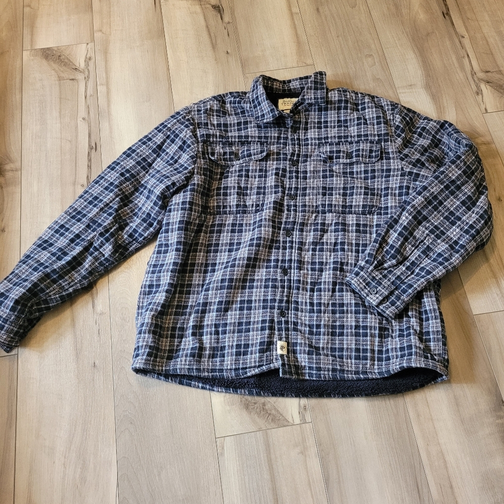 Boston Traders Blue Plaid Men's Shacket